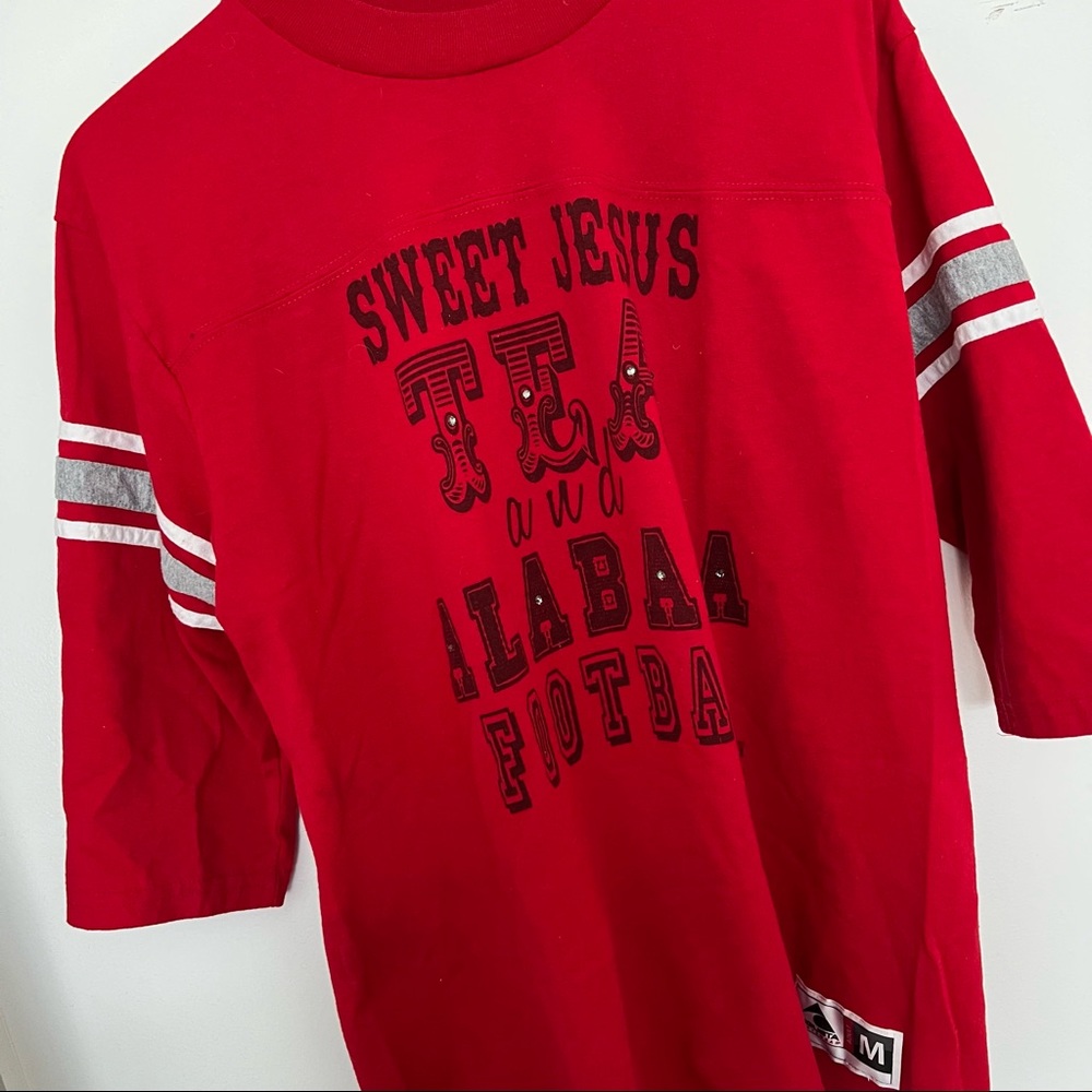Alabama Crimson Tide Sweet Tea Jesus and Football Womens Top